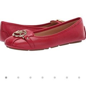 MICHAEL Michael Kors Fulton Moc red
